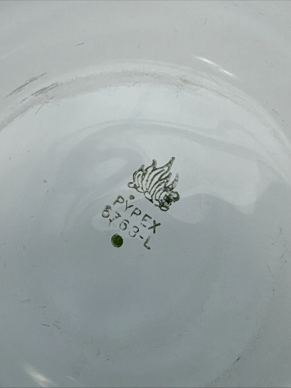 Vintage Pyrex Glass Double Boiler with Lid 6763